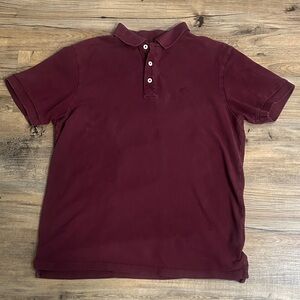 American Eagle Outfitters Maroon Polo Shirt